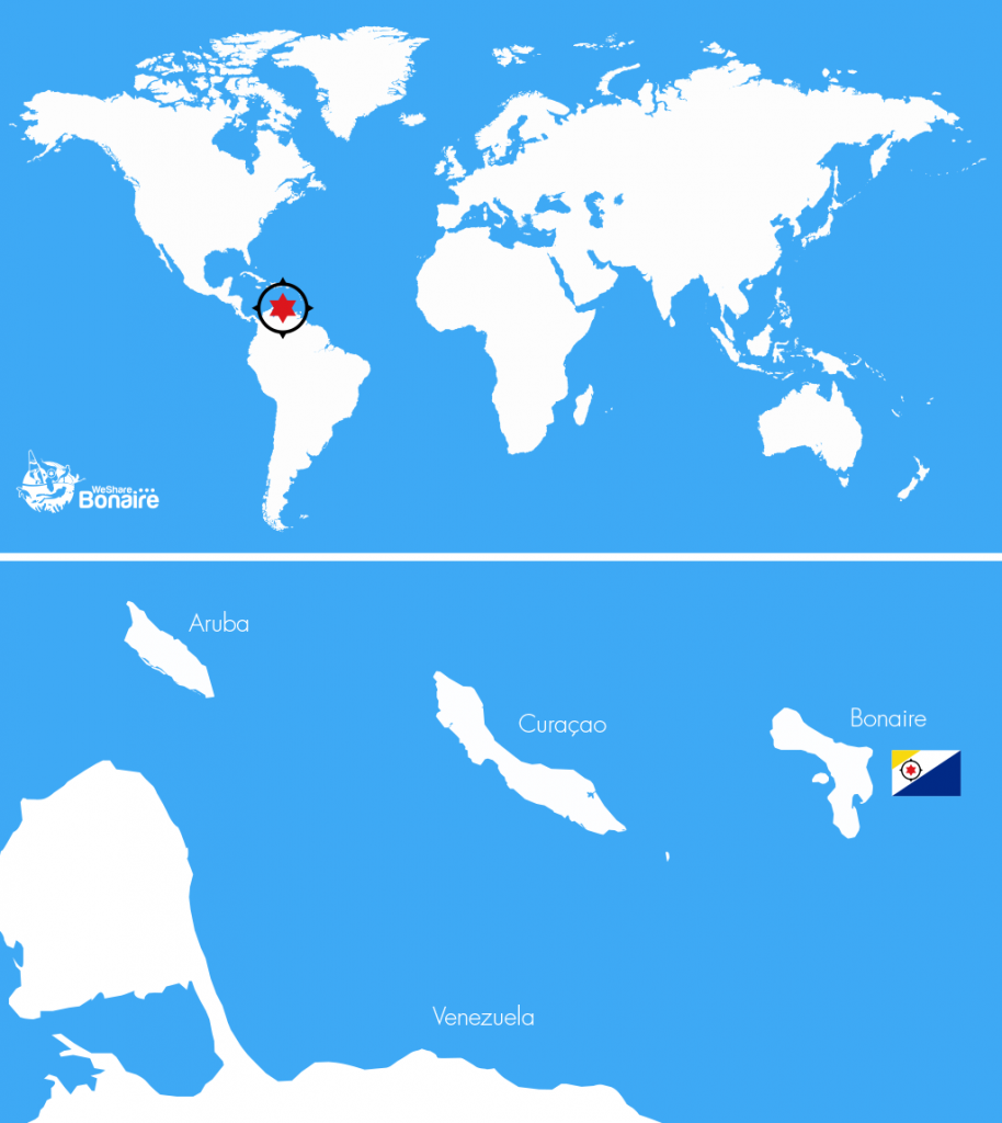 Bonaire map | Isla penthouse & garden apartments